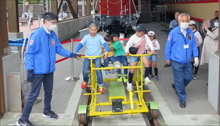 軌道自転車体験乗車会